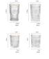 Preview: Großhandel B2B Sonnenblumenbecher Muster klarer Glas